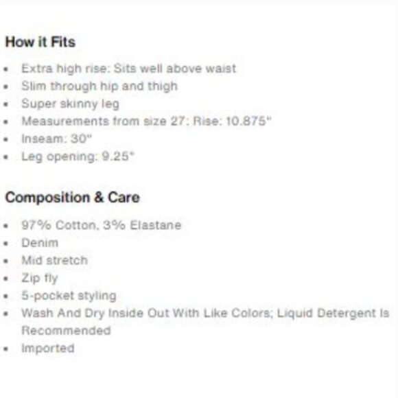 Levi's Mile High Skinny Jeans - Picture 16 of 16